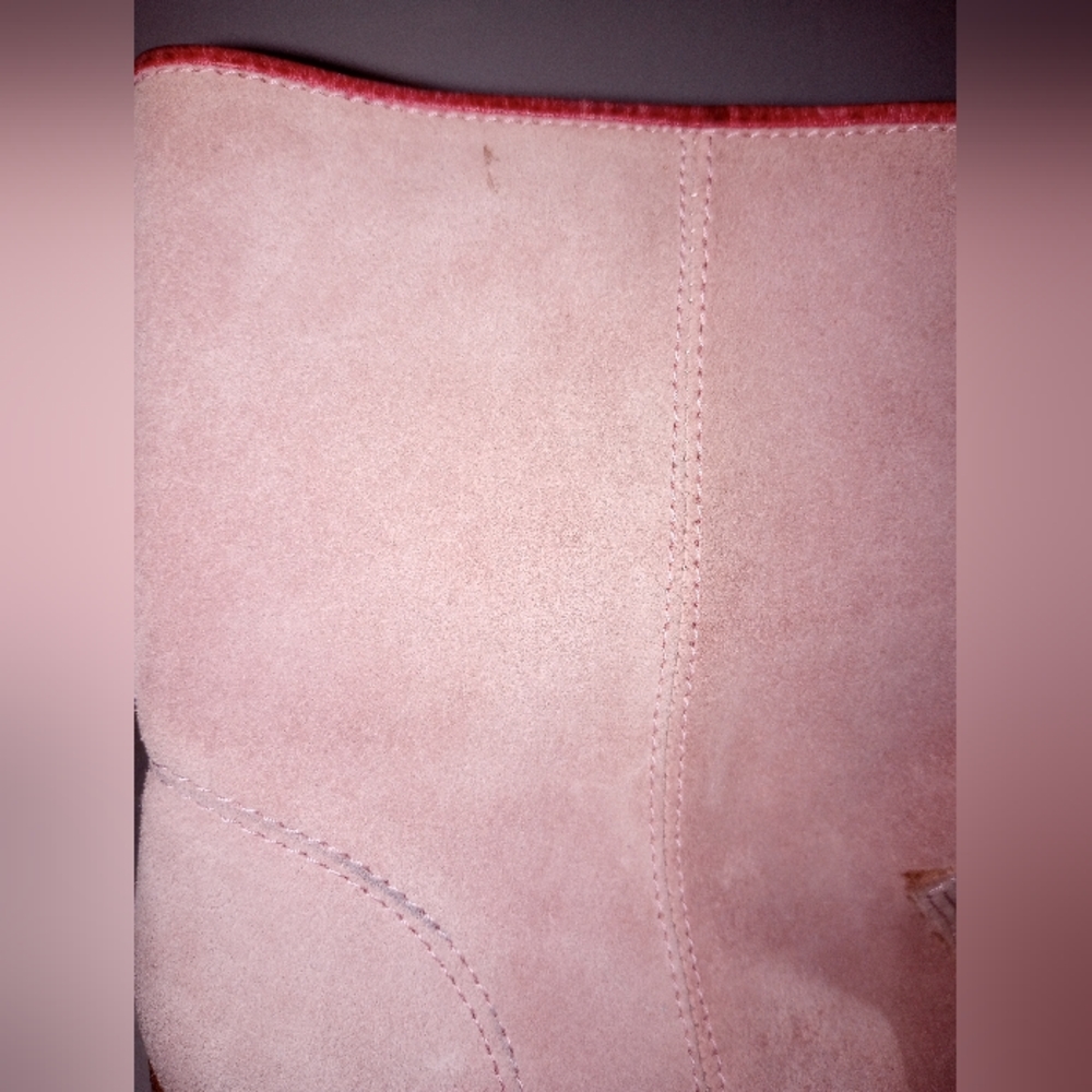 Ivylee Pink suede western boots - Picture 4 of 10